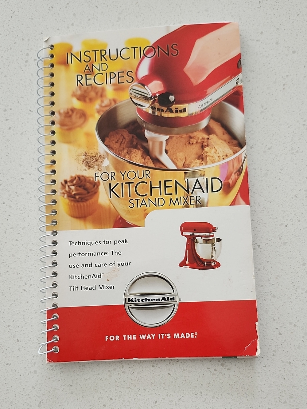 KitchenAid Red & Yellow Stand Mixer Instructions and Recipes Booklet